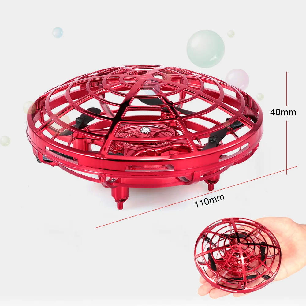 F802 Мини Инфракрасный индукционный ручной контроль UFO удержание высоты RC тренировочный Дрон Квадрокоптер для мальчика Детская игрушка подарок