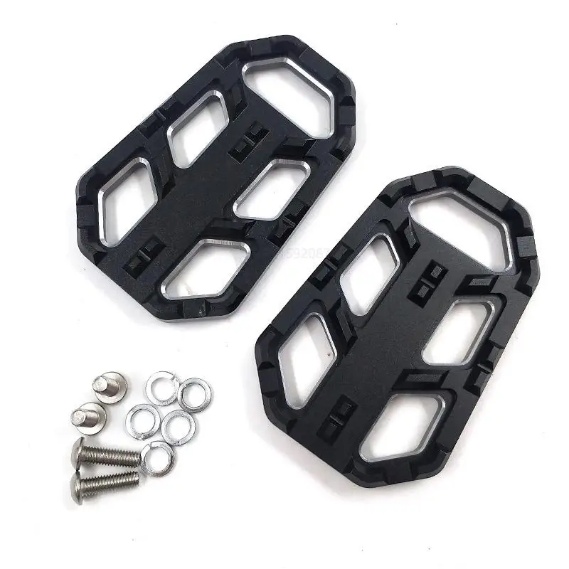 1 пара CNC CB500X алюминиевые мотоциклетные подножки для ног широкая педаль тормоза для Honda CB500X CB 500X - Цвет: Черный