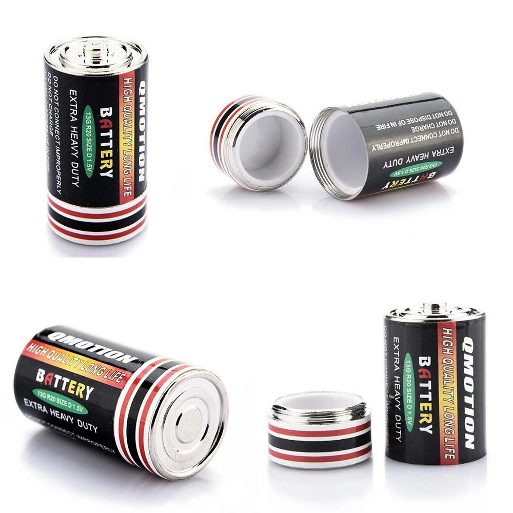 1 шт. скрытый денежный контейнер для монет Чехол батареи секретный тайник