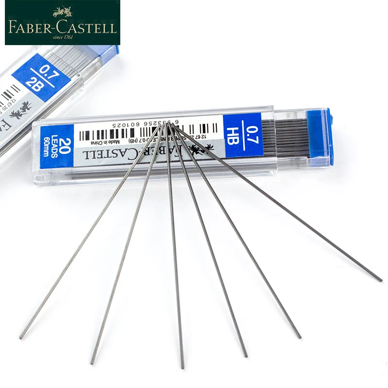 Faber Castell Graphite Lead Mechanical Pencil Refill Automatic Replace Pencil Lead Erasable 0.5/0.7mm HB/2B Promotion 1265 1267 5