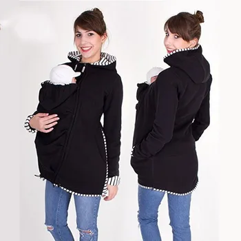 

Multi-functional Mother Kangaroo Hoodie Maternity Autumn and Winter Pregency Women's Clothing Childcare Bag Hoodie
