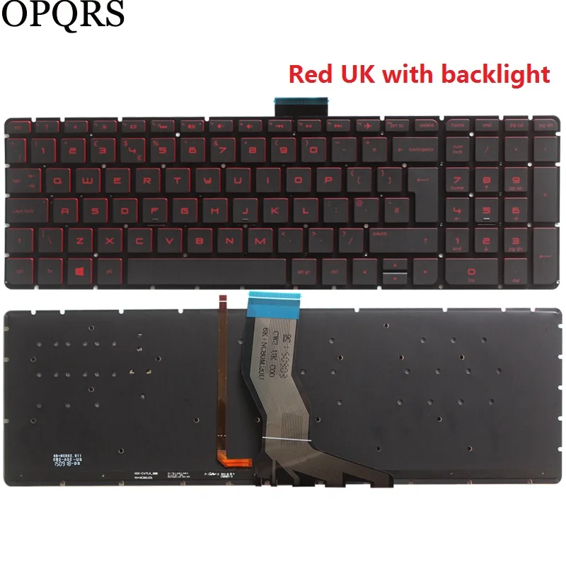 Red UK backlit