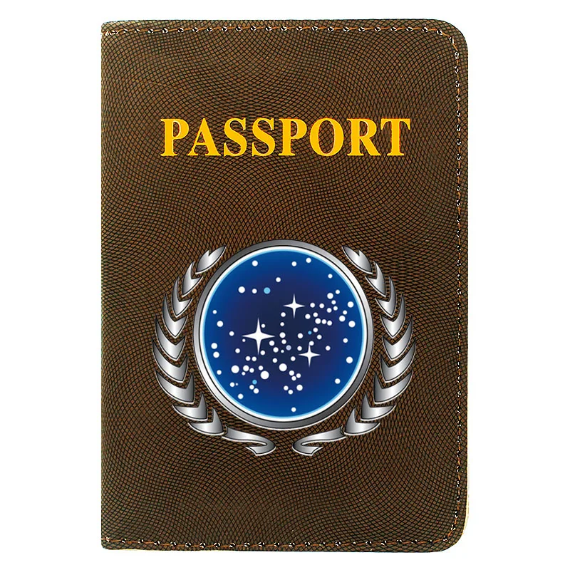 

Fashion Stargate Printing Women Men Passport Cover Leather Travel ID Credit Card Holder Pocket Wallet Bags