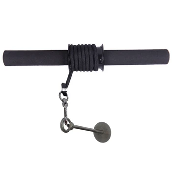 

Gym Fitness Forearm Wrist Trainer Strengthener Hands Gripper Strength Exerciser Weight Lifting Rope Waist Roller Power Stick