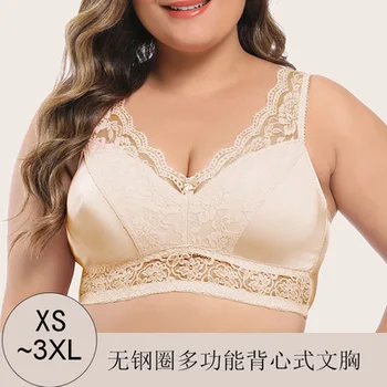

Brassiere Lace Underwear Push Up Plus Size Bras For Women Wire Free Xs S M L Xl Xxl Xxxl Red White
