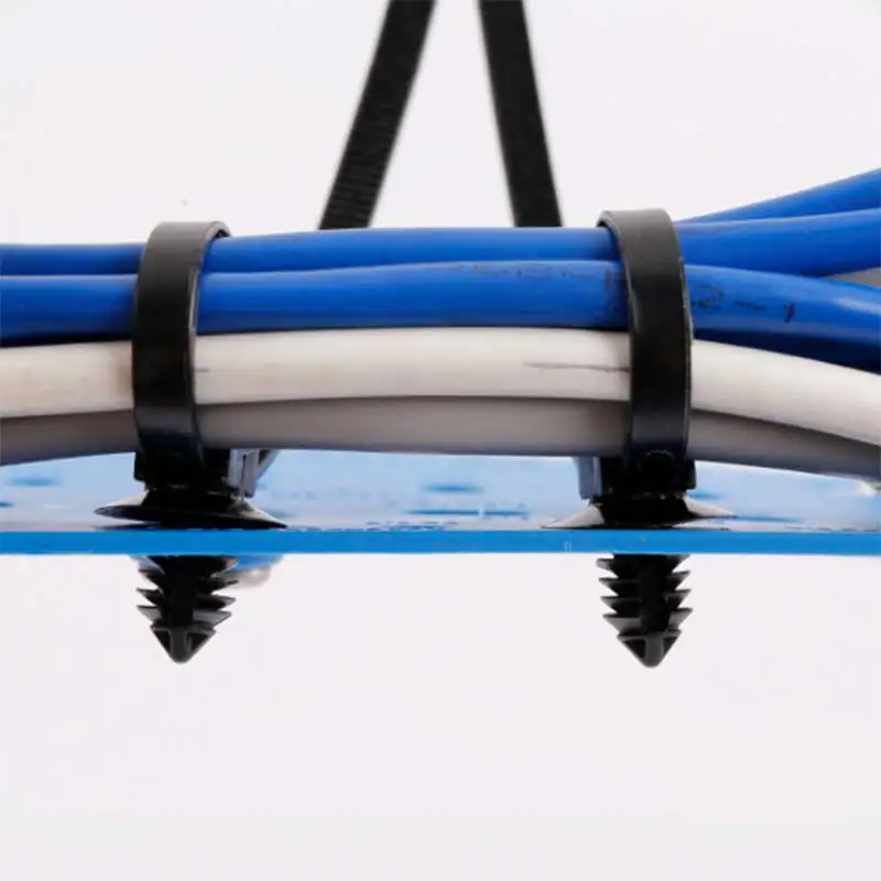 

Heavy Duty Cable Zip Ties Push Mount Self-locking UV Resistant Wire Tying Vechicle Tie Wraps for Indoor Ourdoor and Auto