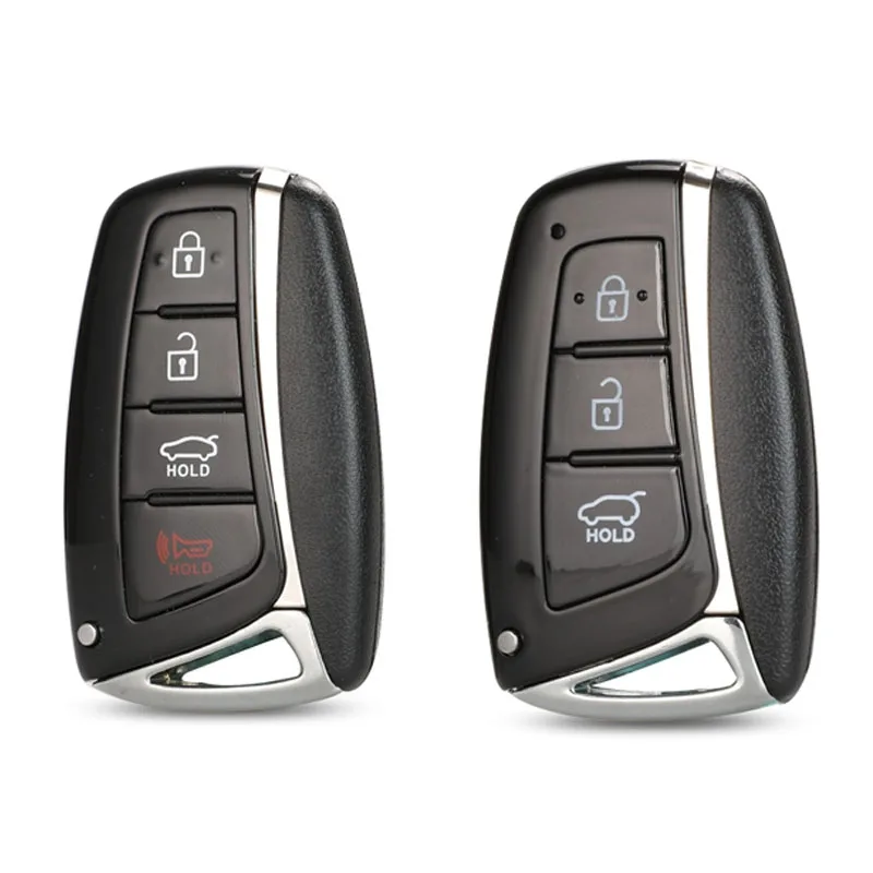 Jingyuqin 5 шт. умный Автомобильный ключ оболочки для hyundai Genesis 2013- Santa Fe Equus Azera IX45 дистанционный ключ оболочки Fob 3/4 кнопки