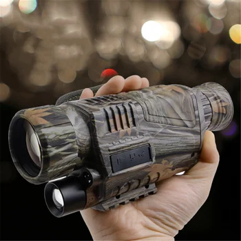 

Agnicy 5X40 Night Vision Single-tube Infrared Low-light Digital DV Day Night Use for Video Recording Telescope