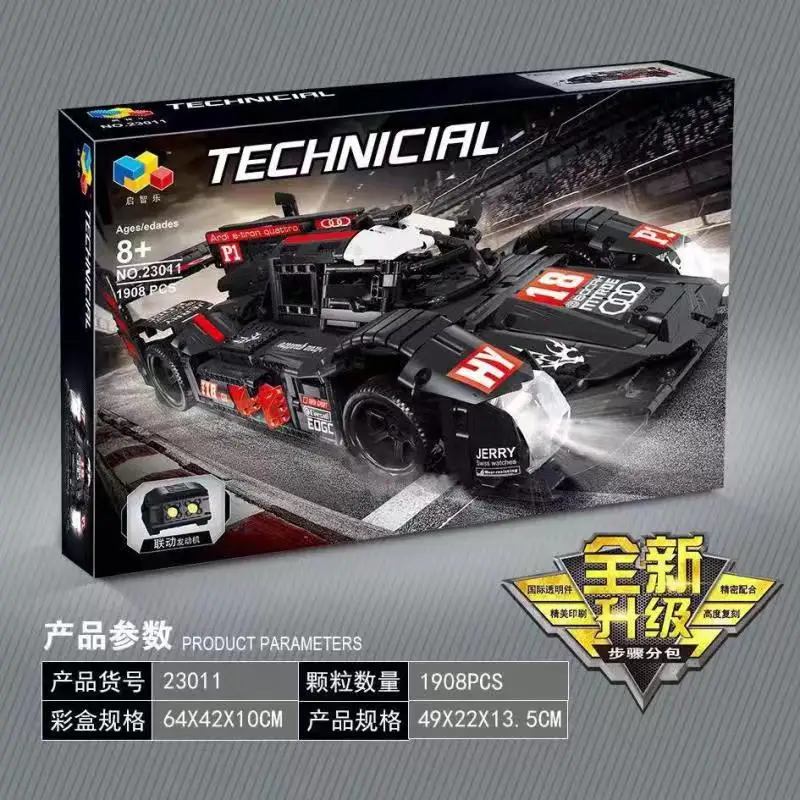 23011 Супер гоночный автомобиль R18 Technic строительный блок кирпичи детские развивающие игрушки рождественские подарки