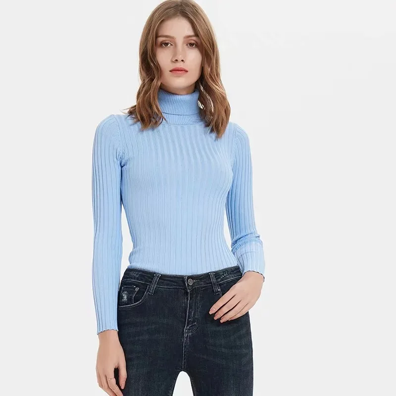 2019 Winter New Sexy Thread Ladies Turtleneck Sweaters Solid Color Long-Sleeved Women Knitwear Fashion Slim Tights Bodysuit 2019 Winter New Sexy Thread Ladies Turtleneck Sweaters Solid Color Long-Sleeved Women Knitwear Fashion Slim Tights Bodysuit