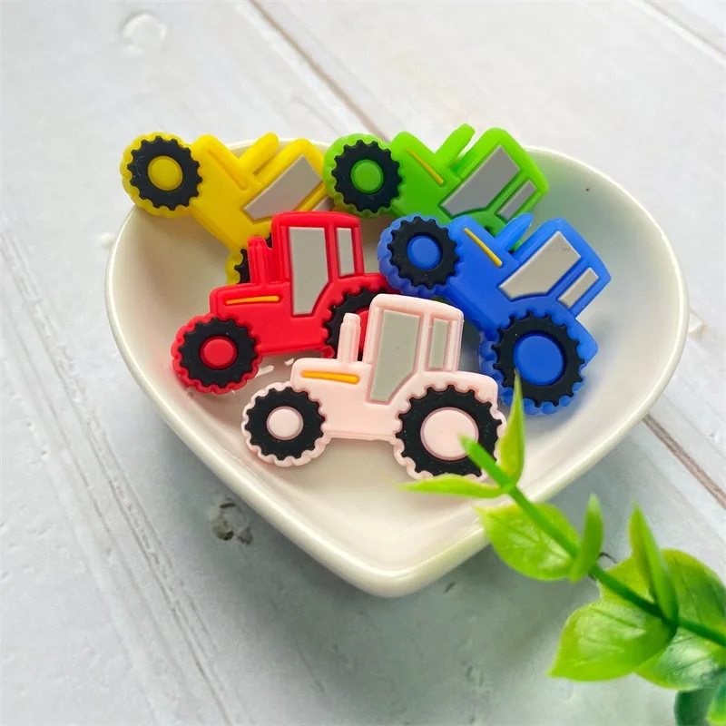 10PCS 실리콘 자동차 구슬  젖니가 남 BPA 무료 DIY  진정 젖꼭지 간호 팔찌 장난감 액세서리