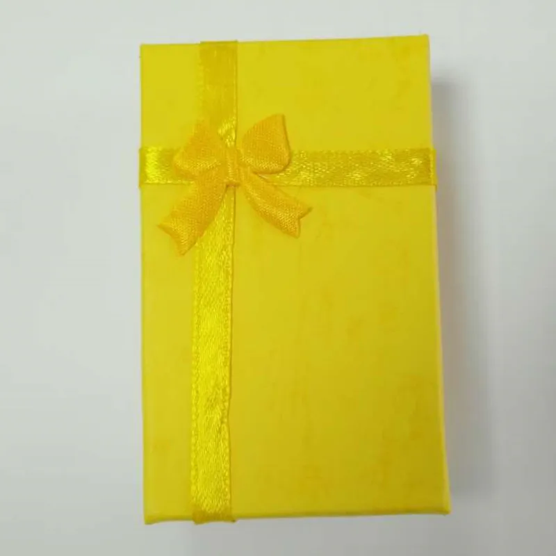 Романтические ювелирные изделия Подарочная коробка кулон Чехол Дисплей для серьги ожерелье кольцо часы Красота коробка ювелирных изделий - Цвет: Цвет: желтый