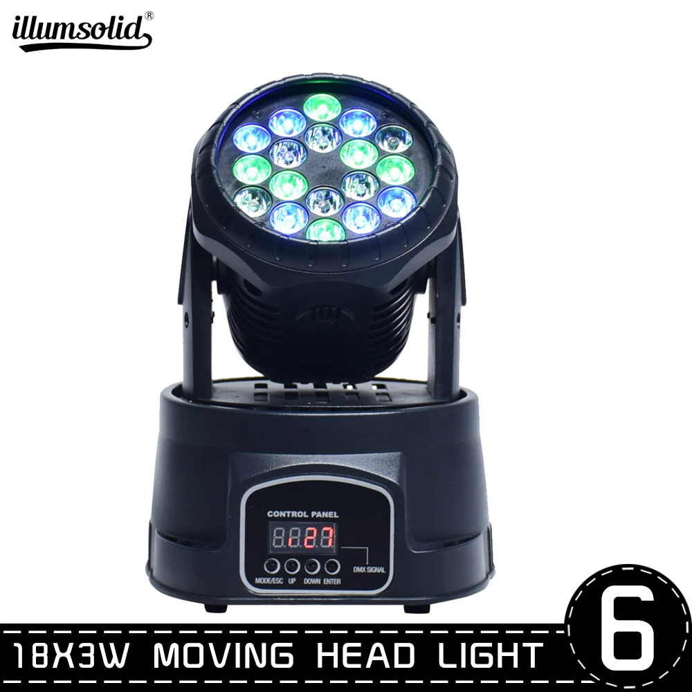 

Disco Light DMX RGB LED Stage Light Moving Head Beam Party Lights DMX-512 Dj Xmas Christmas Par DJ Light 6pcs/lot