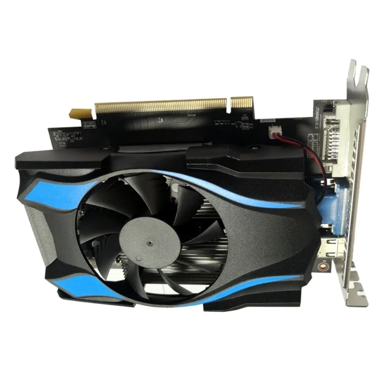 Portable R7 350 2GB DDR5 128 Bit Directe Gaming Graphics Card PCI Express 2.0 with Cooling Fan for Computer Games N7MC graphics cards computer