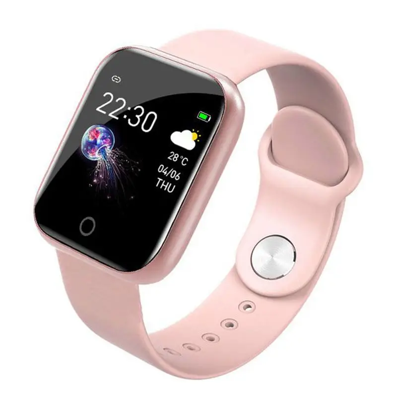 I5 Pink B57 фитнес-трекер умные часы водонепроницаемые спортивные для IOS Android телефон Smartwatch монитор сердечного ритма функции кровяного давления - Цвет: I5 Pink