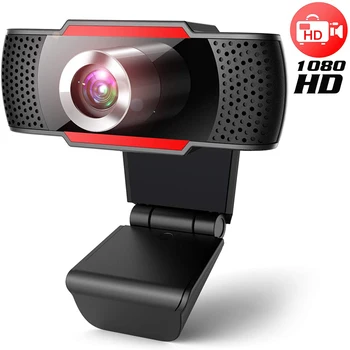

HD 1080P Webcam Mini Computer PC WebCamera with Microphone Rotatable Camera for Live Broadcast Video Support MAC Windows Android