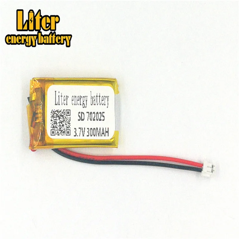 1,5 мм 2pin разъем 702025 300 мАч 3,7 в аккумуляторная батарея lipo Солнечная зарядка для литиевого аккумулятора литиевая батарея MP3 MP4 MP5 маленькие игрушки