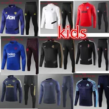 19, 20, N98 детская тренировочная куртка, пальто Ювентус, barelonaes, bayernes, Marseilles Roman psg, детская куртка, комплект, Футбольная Футболка