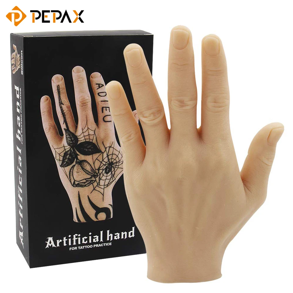 KUMIHO Realistic Silicone Female Hand Model Fake Hand for Jewelry Display  Tattoo Training Practice Art Sketch with Nails, Left Hand - with Skeleton,  Brown - Yahoo Shopping