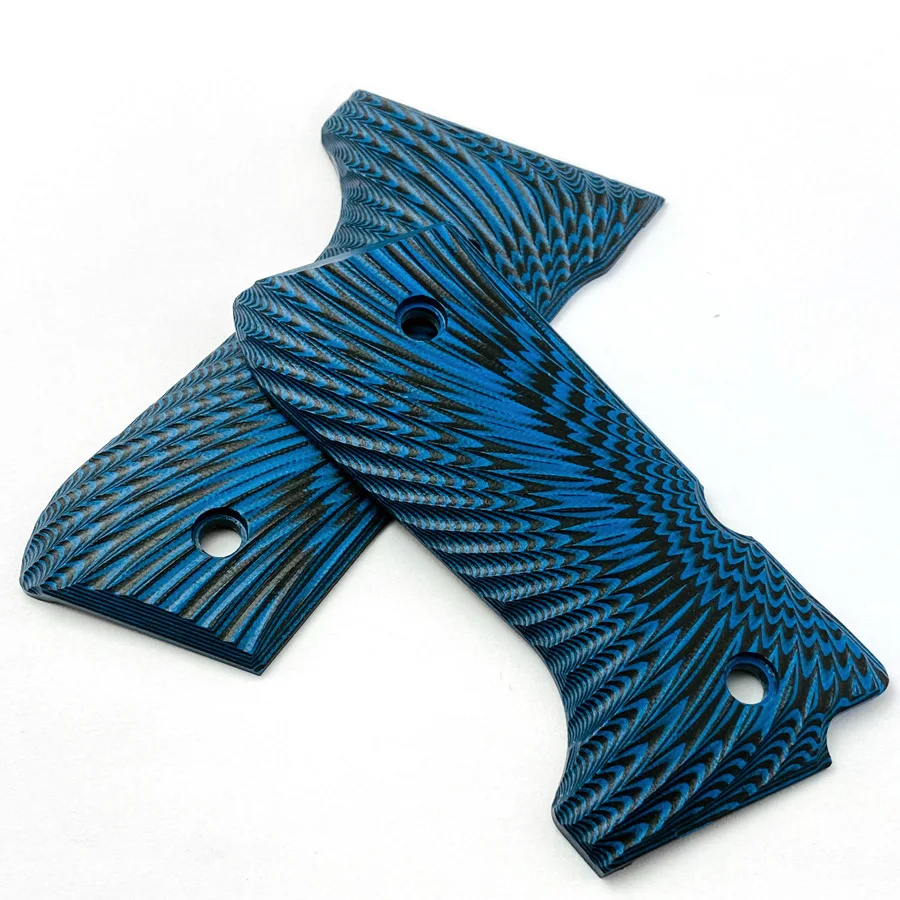 1pair G10 Grips 92fs Grips , 92 Fs, M9, 92a1, 96a1, Full Size Gun Grips with Screws , Sunburst Texture