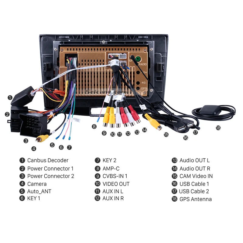Flash Deal Seicane 10.1" Android 9.0 Car Radio GPS Navi for 2012 2013 2014 VW Volkswagen Magotan B7 Bora Golf 6 Head Unit Player 5