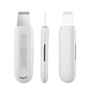 

CkeyiN Ultrasound Skin Scrubber Exfoliating Anti-wrinkle Facial Skin Scrubber With 4 Models Blackhead Remover Skin Spatula Tools