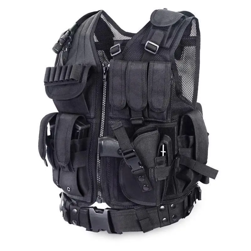 

Special Forces Multi-functional 045 Tactical Vest Summer Punched Sheet CP Combat Waistcoat Army Fans CS Field Operations Suit