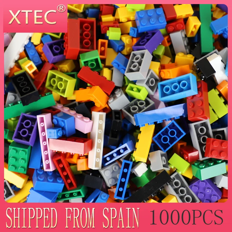 1000pcs 1000 Pieces Legoes Building Blocks ABS DIY Assemble Dricks Kids Boys Girls Education Toys Creative Spare Parts