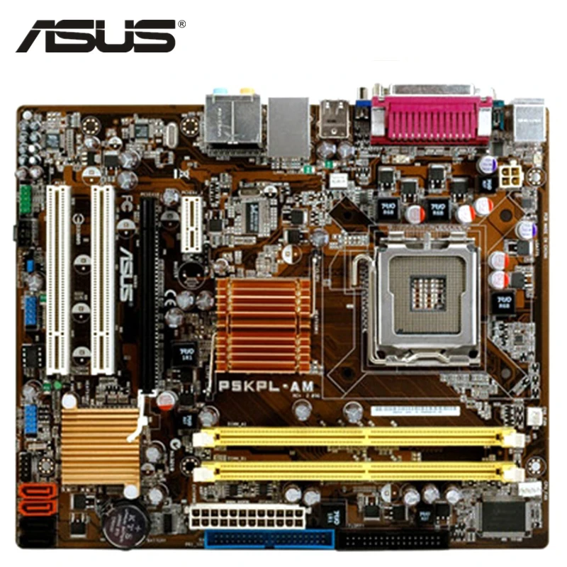 Материнская плата ASUS P5KPL-AM LGA 775 DDR2 4 Гб для Intel G31 P5KPL-AM, системная плата для настольных ПК SATA II, встроенная графическая плата