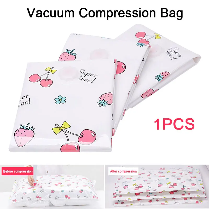 Vacuum Storage Bag 6 Size Travel Organizer Home Electric Pump Practical PA PE Space Saving Waterproof Compression Bag Package
