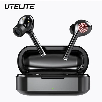 

UTELITE Smart Touch Headphones Wireless Bluetooth5.0 Earphones Sports Headset Gaming Noise Canceling Earbuds with Microphones