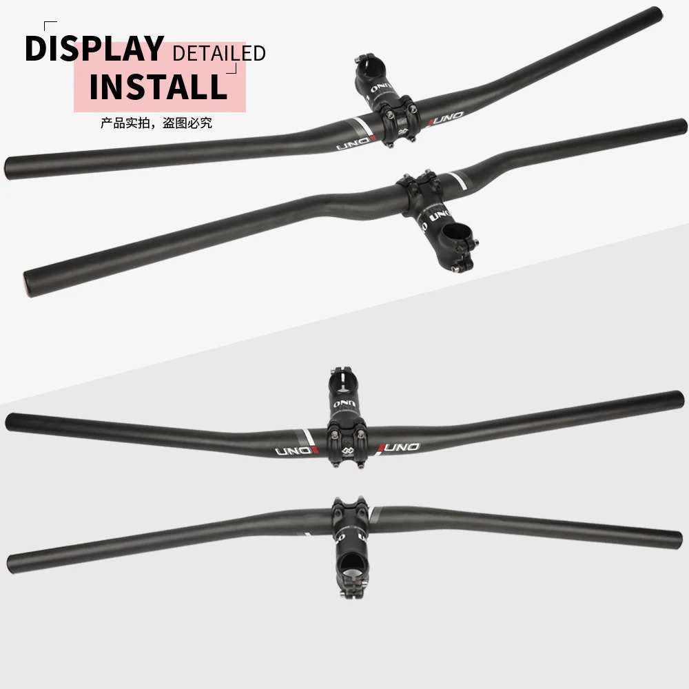 Carbon MTB Handlebars, Mountain Bike Handlebars 31.8, Straight Riser
