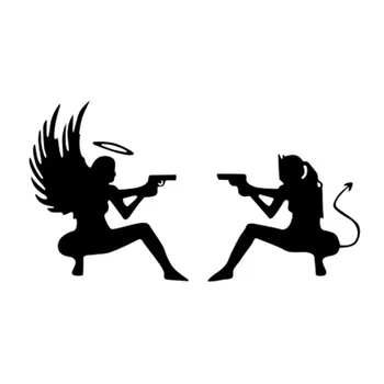 

Devil shootout reflective car stickers beauty car stickers reflective stickers cartoon animal stickers 17.9x9.8cm