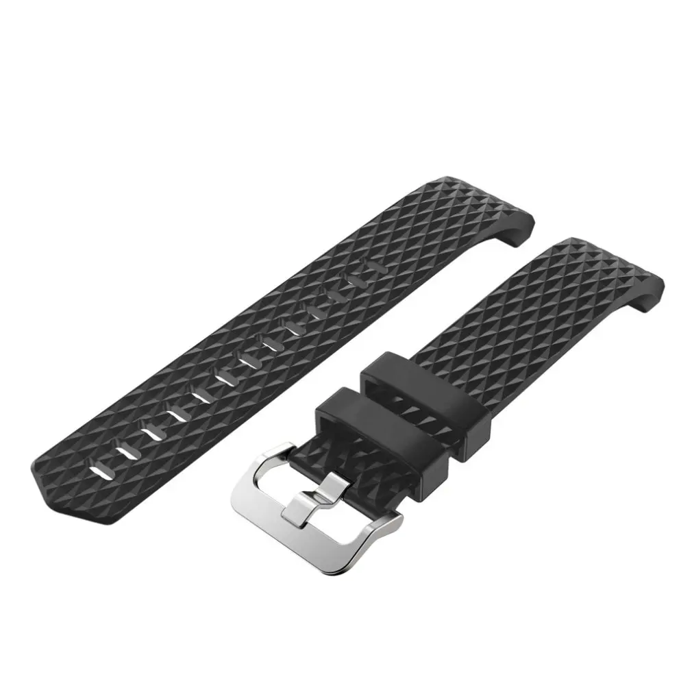3D Сменные алмазные ремешки для браслета Fitbit Charge 2 Мягкие силиконовые умные часы