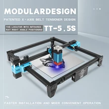 TT 5.5S 40W machine de gravure laser cadre machine de gravure laser spot comprimé LD + FAC 5.5W imprimante laser de haute précision rapide machine de découpe laser