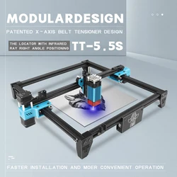 TT 5.5S 40W máquina de gravação a laser moldura máquina de gravação a laser ponto comprimido LD + FAC 5,5 W impressora rápida de alta precisão máquina de corte a laser