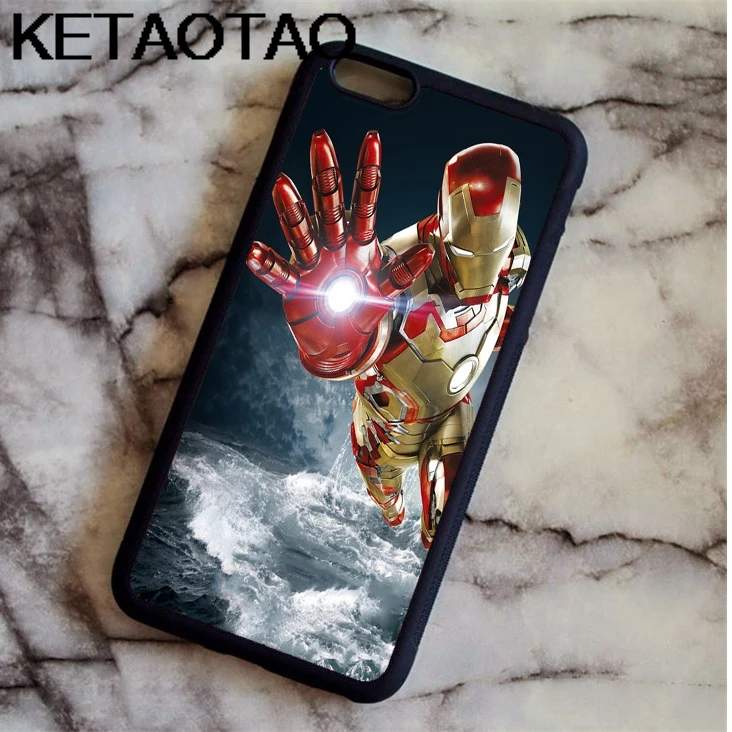 Серый KETAOTAO Stark Industries Железный человек чехол для телефона s для iPhone 4S SE 5C 5S 6S 7 8 SE X Plus XR XS Max Чехол Мягкий ТПУ резиновый силиконовый - Цвет: Серый