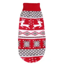 Одежда для домашних животных, Зимний вязаный свитер для щенков, Рождественский милый теплый свитер для собак, свитер
