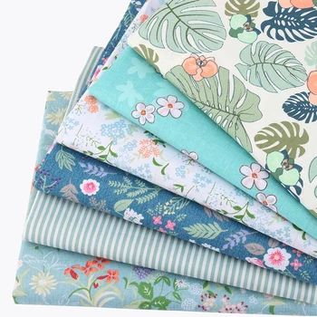 

Nanchuang 6Pcs/Lot Flowers Twill Cotton Fabric DIY Sewing Quilting Baby&Child Fat Quarters Patchwork Textile Material 20cmx25cm