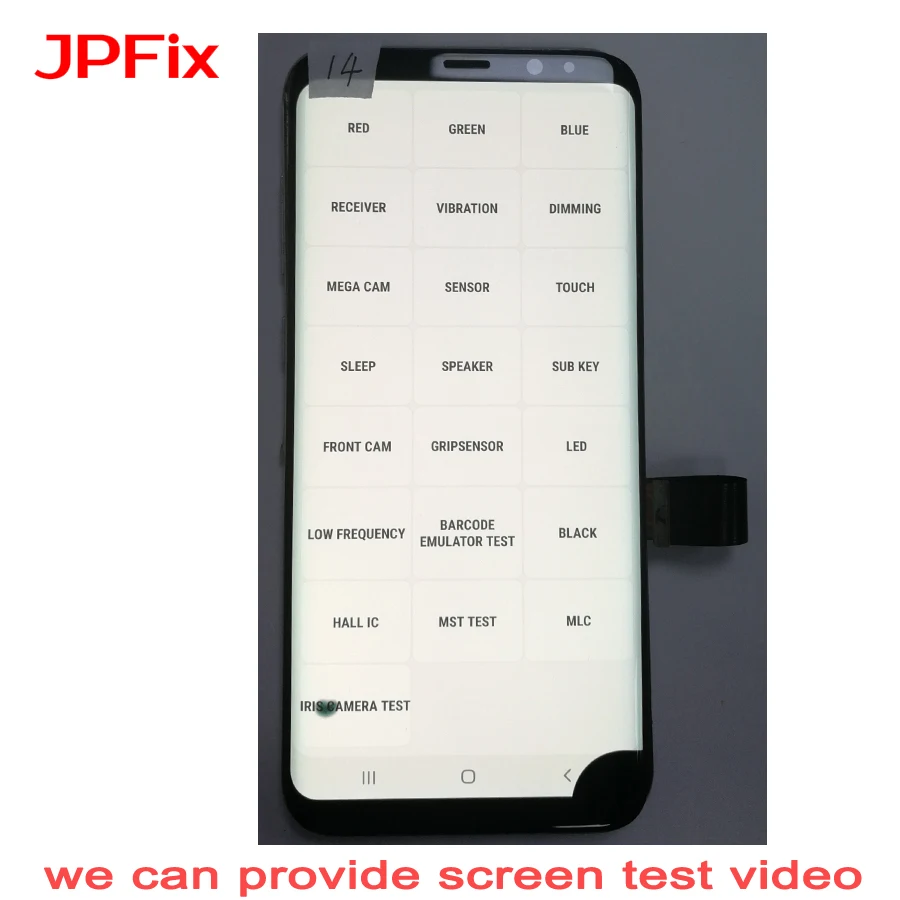 

JPFix Leakage on LCD For Samsung S8+ G955 Curved Screen Assembly S8 Plus Pantalla With Frame Replacement Burnt Shadow Display