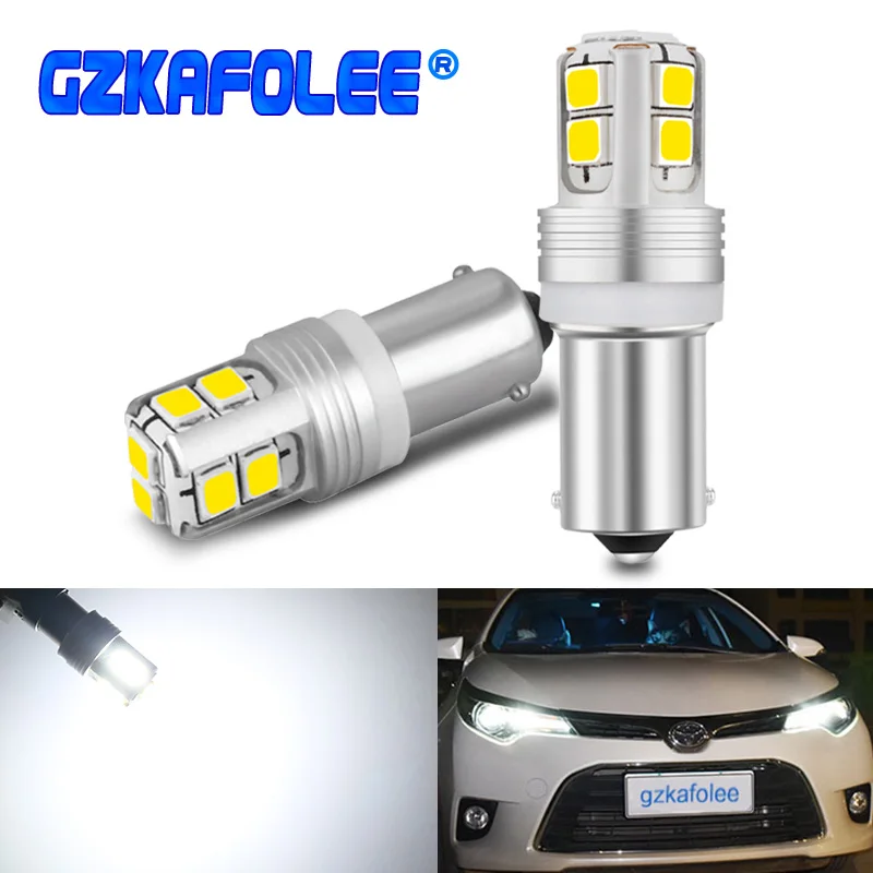 Неполярные светодиодсветодиодный лампы GZKAFOLEE BAY9s H21W BAX9s H6W BA9s T4W Canbus для габаритных