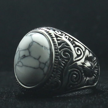 

Unisex 316L Stainless Steel Punk Gothic Vintage Stone Ring