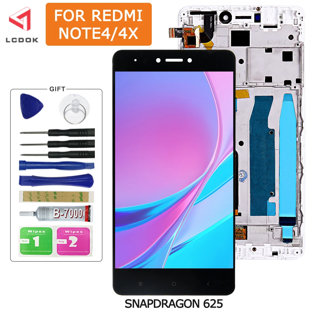 ЖК-дисплей для Xiaomi Note 4 глобальная версия ЖК-дисплея Redmi 4x дигитайзер сенсорного