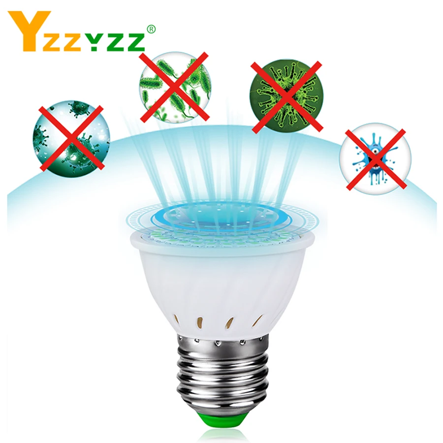 УФ стерилизатор лампа E27 Led UVC бактерицидный светильник GU10 Ультрафиолетовый
