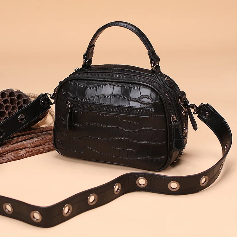 

Fashion Brand Women Bag Alligator Genuine Leather Messenger Bag Designer Chain Shoulder Crossbody Bag Women Handbag Bolso Mujer