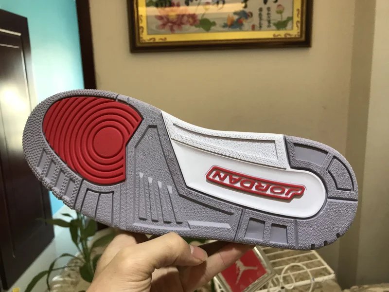 Мужские кроссовки Jordan 3 с высоким берцем в стиле ретро, баскетбольные кроссовки Aj3, белые и красные кроссовки с детонацией Jordan 3 QS Katrina 136064-116