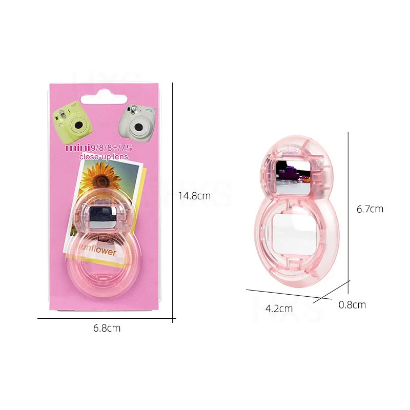 Film Camera Close-up Lens with Selfie Mirror for FujiFilm Instax Mini 9 Instax Mini 8 7s Instant Film Photo Camera