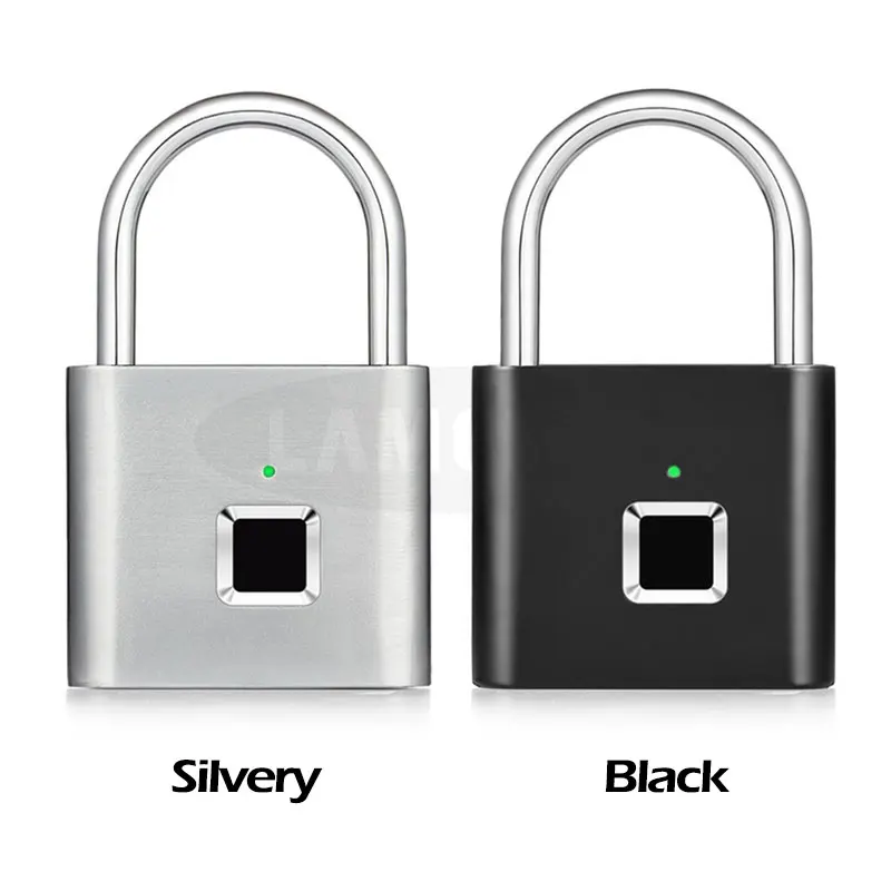 Keyless USB Перезаряжаемый дверной замок Быстрый разблокировка цинковый сплав металлический саморазвивающийся чип электронный замок с отпечатком пальца Умный Замок