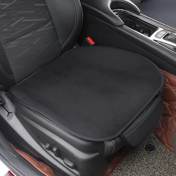 

Car 1PCs/Set Car Seat Cushion Non-Slip Cover Velvet Plush For logo R mk4 mk5 passat b8 b7 b6 golf 5 6 7