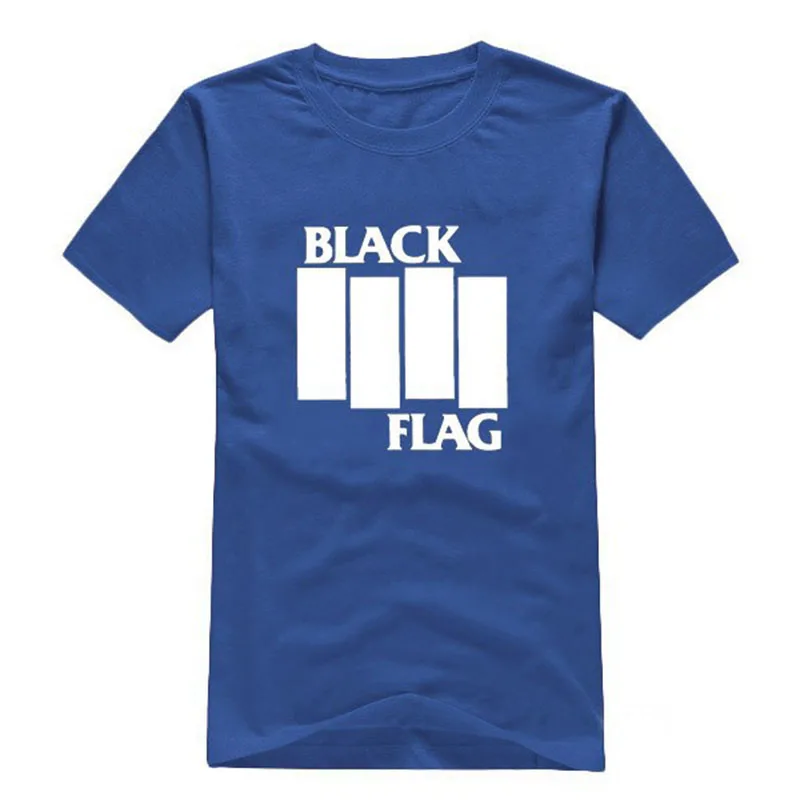 YUAYXEA черный флаг рок группа футболка хип хоп мужская футболка хлопок короткий рукав круглый вырез Футболка